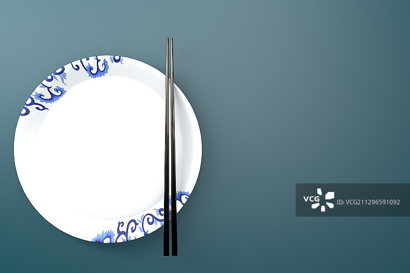 3d渲染的空盘子,c4d软件制图图片素材