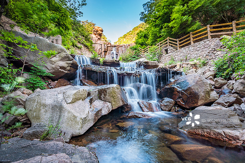 青岛崂山北九水图片素材