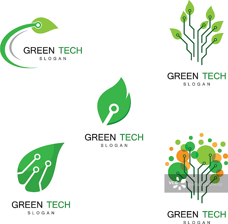 绿色科技Logo图标图片素材