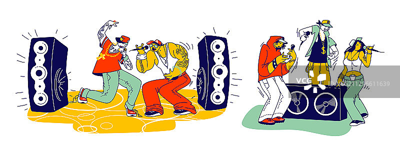 现代时尚男女角色图片素材