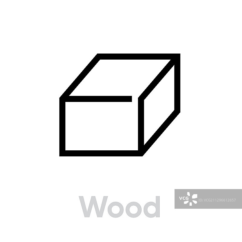 木材回收图标可编辑线条图片素材