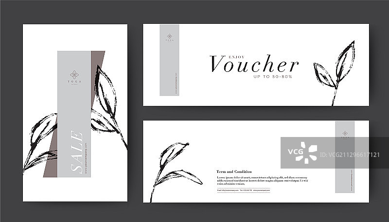 021-0320优惠券线条墨迹图片素材