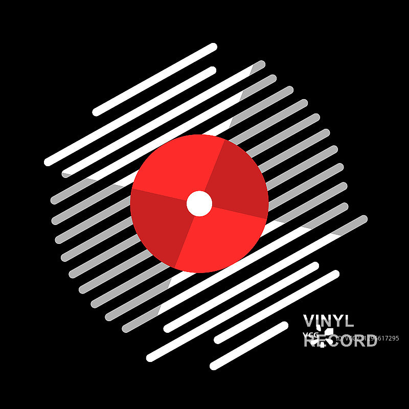 抽象线条黑胶唱片音乐设计图片素材