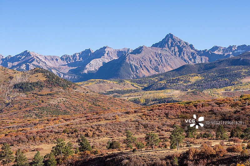美国科罗拉多州特柳赖德的斯内菲尔斯山图片素材