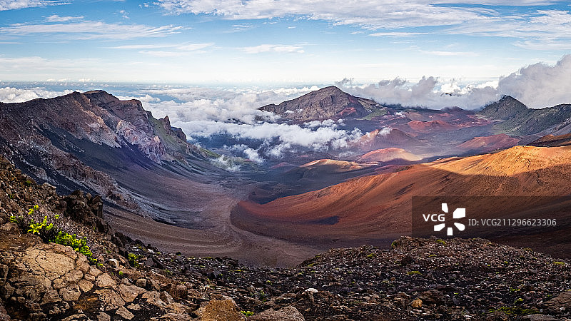 哈莱亚卡拉火山口，毛伊岛，美国图片素材