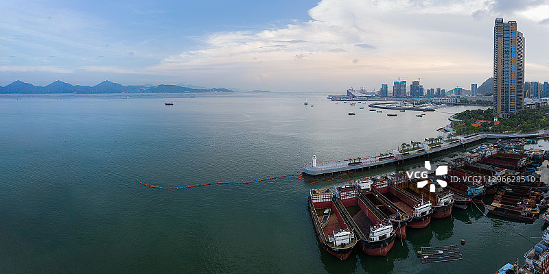 深圳蛇口港望香港图片素材
