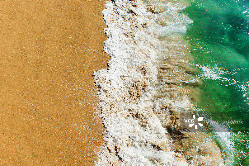 美国罗德岛纽波特海滩海浪图片素材