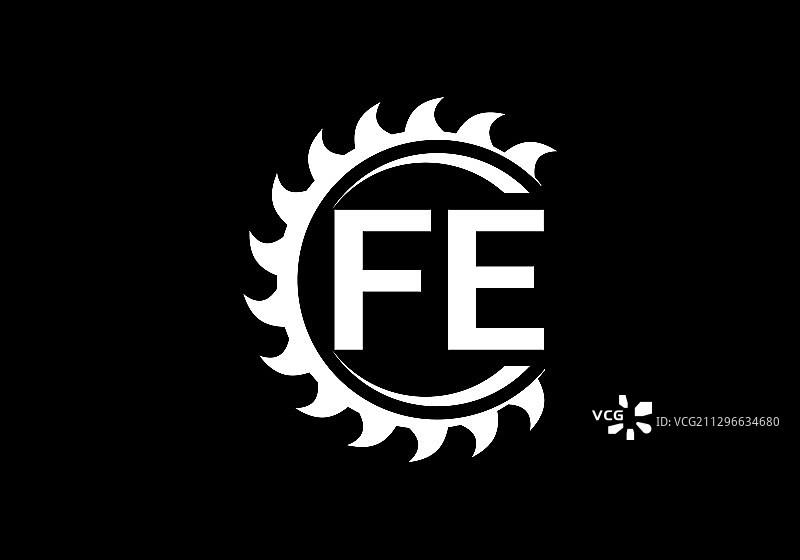 FE字母组合标志设计模板图片素材