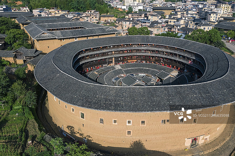 福建龙岩承启楼图片素材
