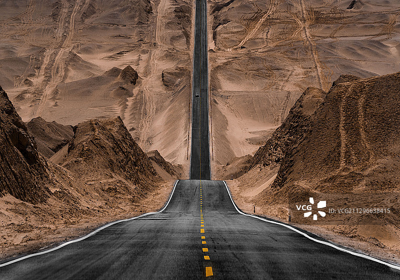 315网红U型公路图片素材