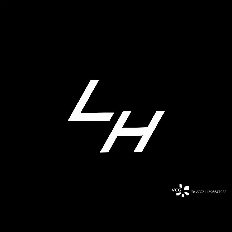 现代风格LH字母组合标志图片素材