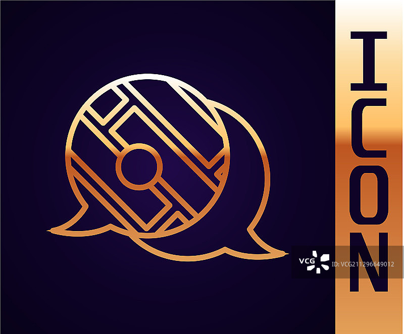 金色线条信息图城市地图导航图标图片素材