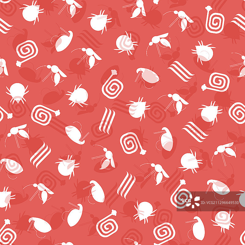 寄生虫狗无缝图案图片素材