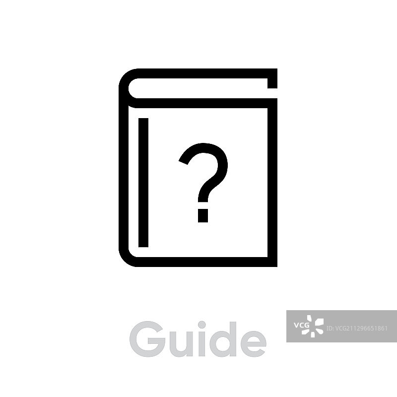 指南书阅读图标可编辑线条图片素材