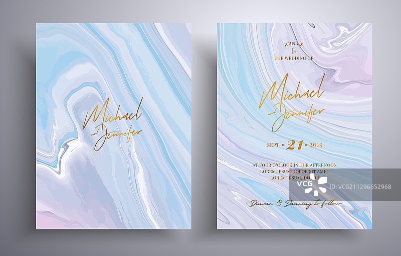 波浪漩涡婚礼邀请图案图片素材