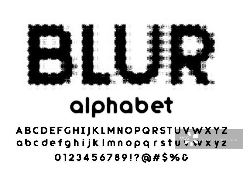 半色调字体图片素材