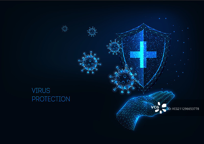 未来冠状病毒医疗防护图片素材