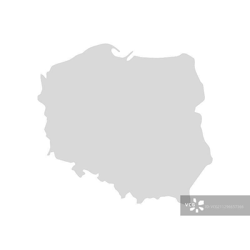 波兰地图形状，克拉科夫欧洲图片素材