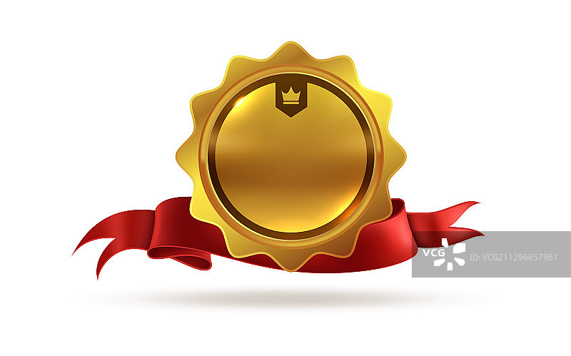 胜利勋章或最佳获胜者金牌图片素材
