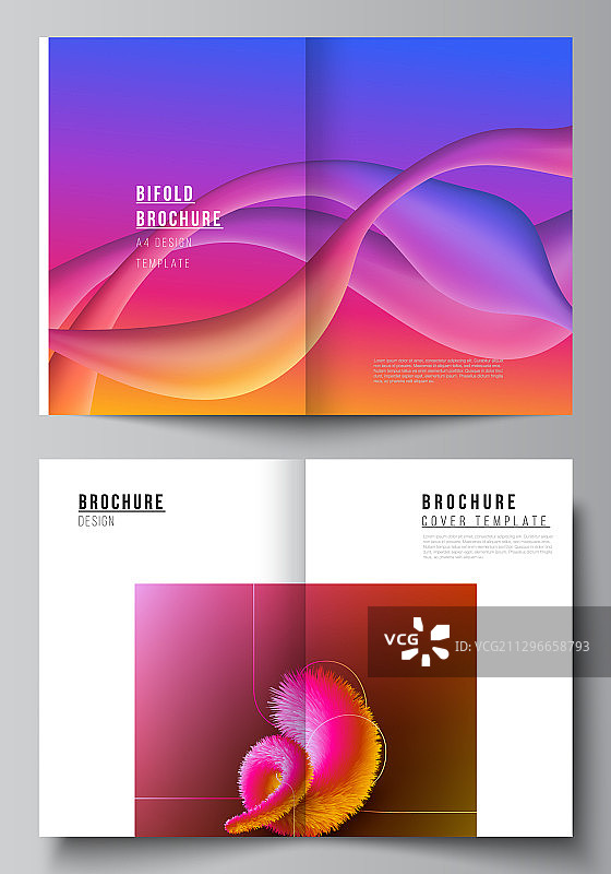 布局两a4格式现代封面图片素材