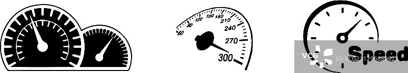 速度计图标孤立在白色背景上图片素材