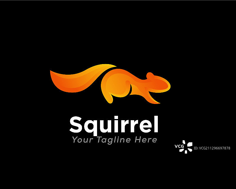 准备捕捉的橙色松鼠图片素材