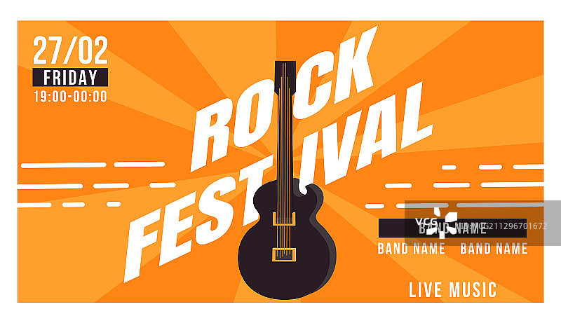 摇滚音乐节吉他音乐表演图片素材