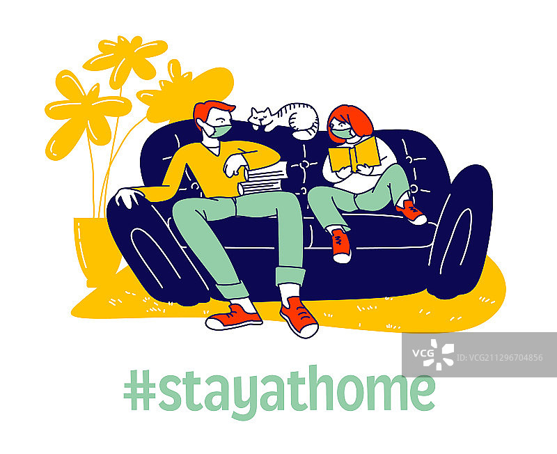 隔离期间的家庭教育图片素材