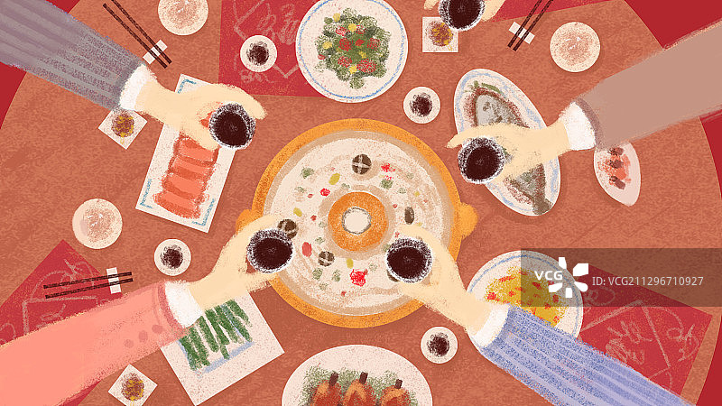 年夜饭图片素材