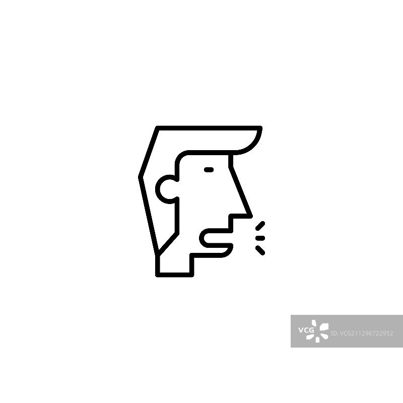 人的咳嗽图标图片素材