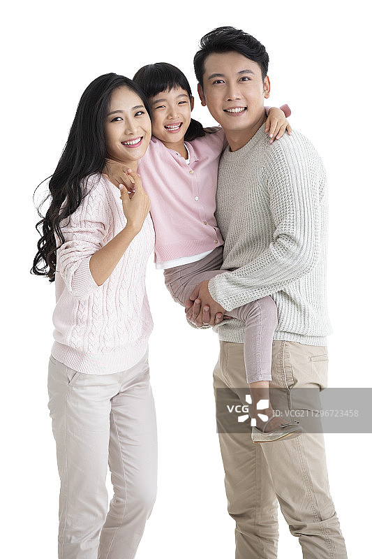 快乐的年轻家庭图片素材