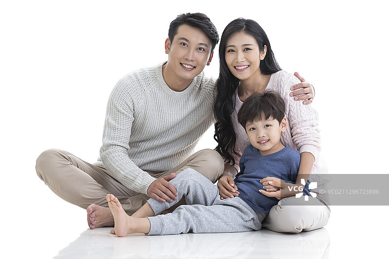 快乐的年轻家庭图片素材