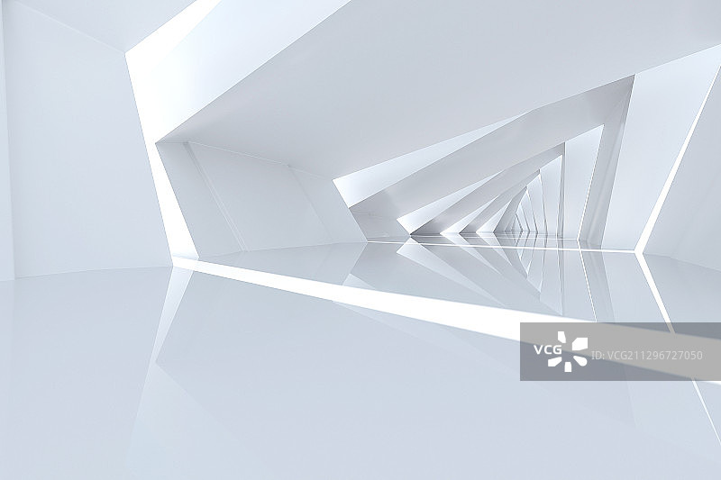 3D抽象空间背景广场图片素材