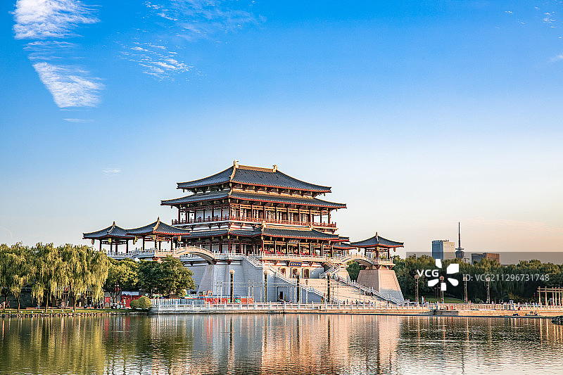 古风建筑大唐芙蓉园图片素材