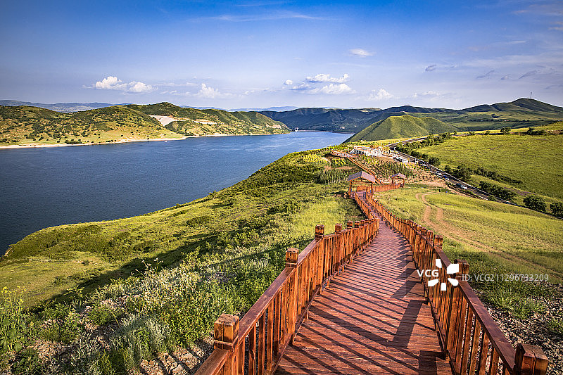 多伦湖风光图片素材