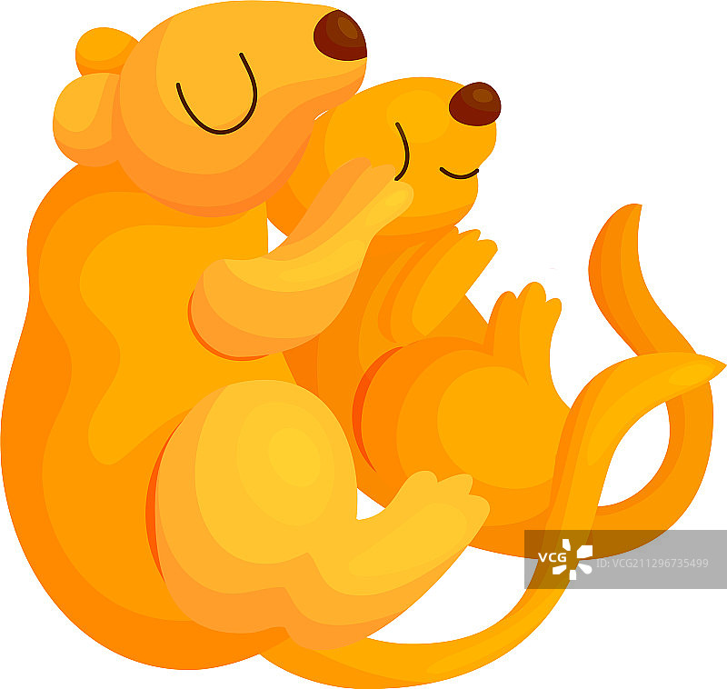 地鼠夫妇睡觉图片素材