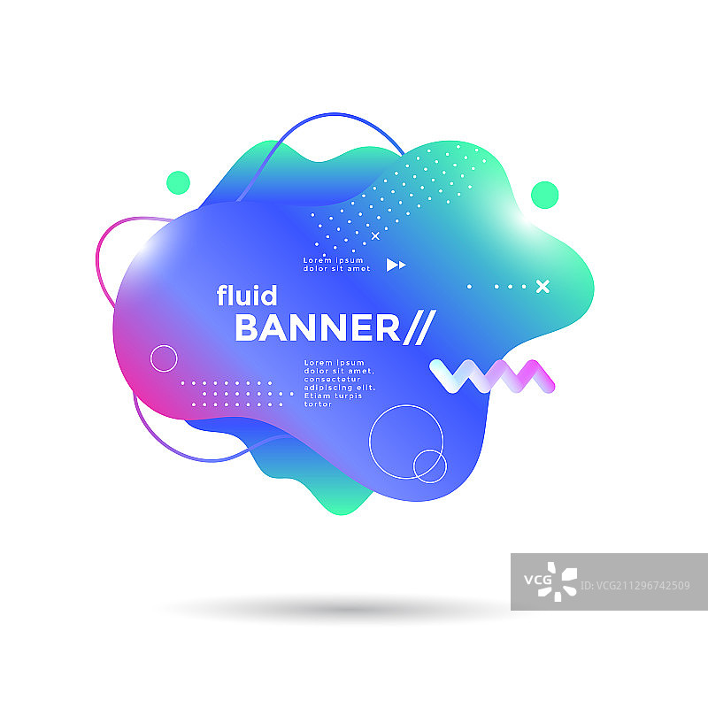 创意设计未来主义流体banner图片素材