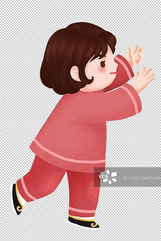 伸出双手拥抱的女孩图片素材