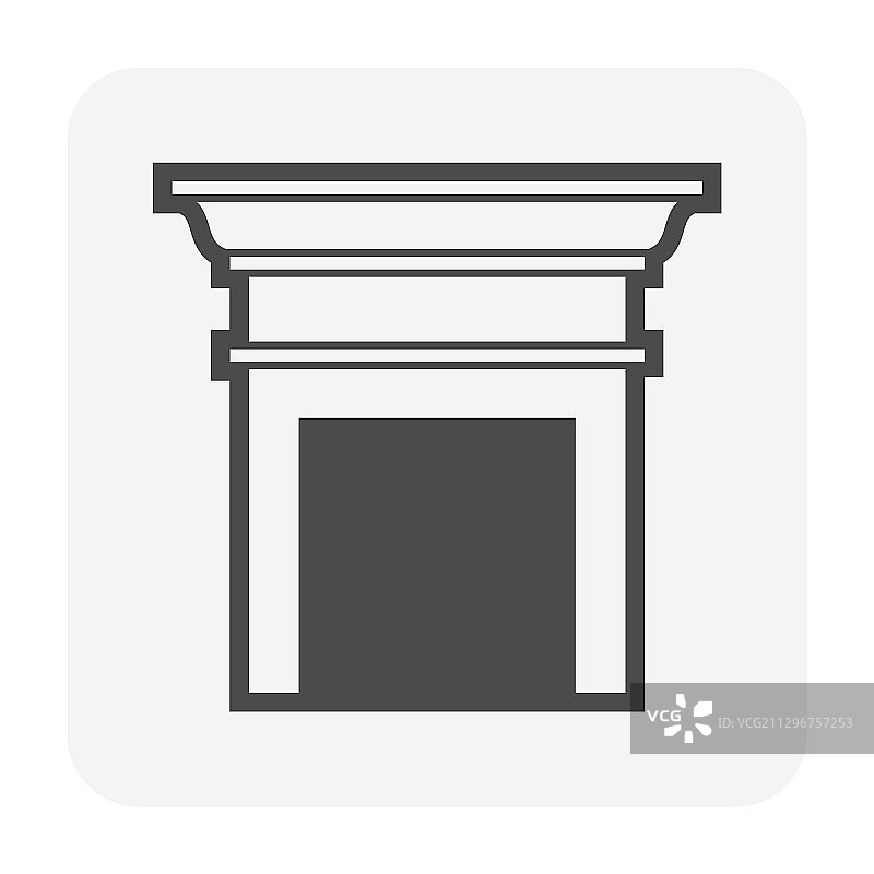 檐口线脚图标图片素材