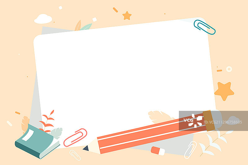 卡通学生开学新学期上学读书教育学习教师节儿童早教秋季矢量插画图片素材