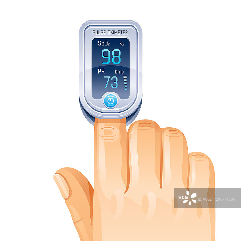 脉搏血氧仪手指医疗设备图标图片素材