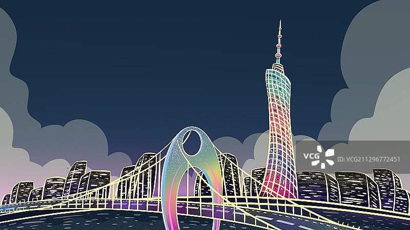 小蛮腰的天空图片素材