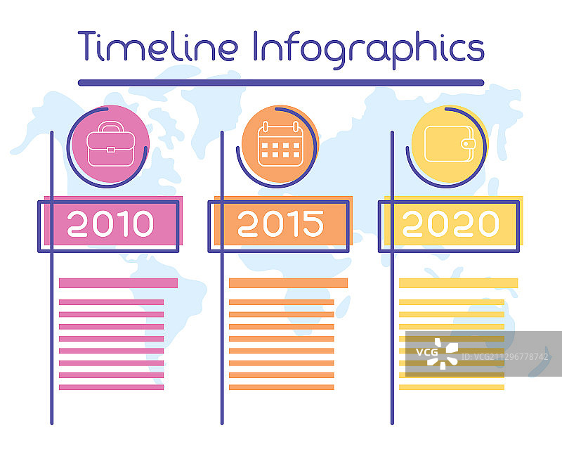 商务循环时间线信息图图片素材