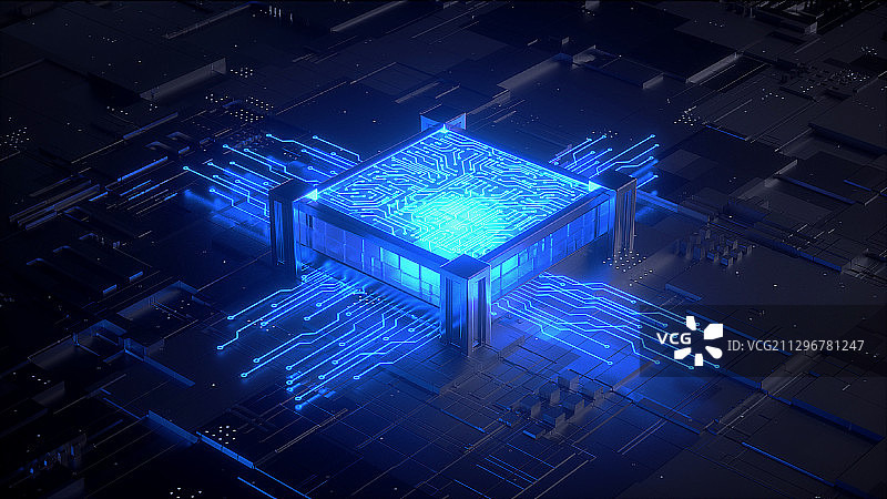 C4D芯片图片素材
