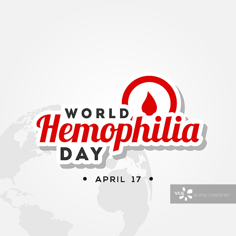 世界血友病日的人道主义时刻设计图片素材