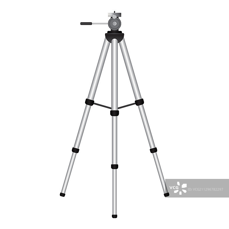 白色背景上的三脚架图片素材