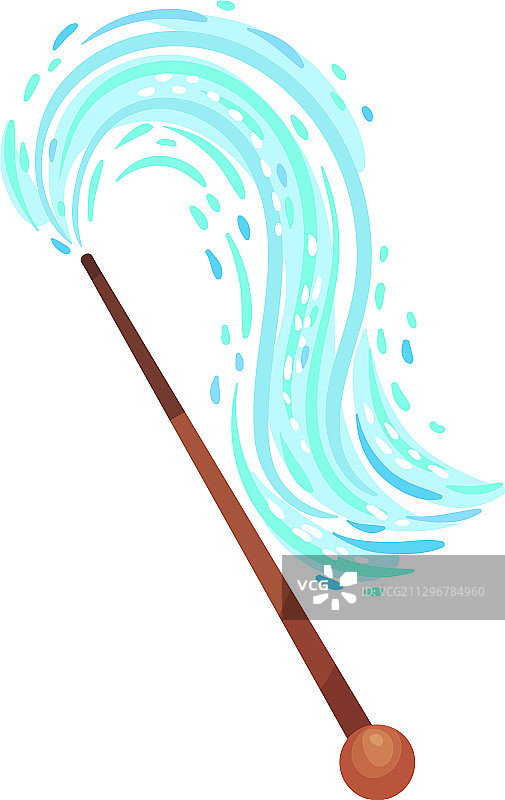 带有闪亮光芒的魔法仙女棒图片素材