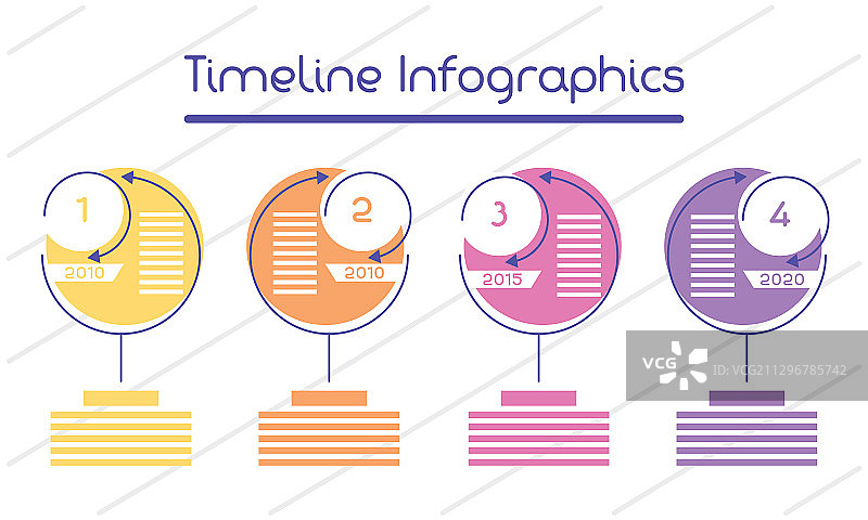 商务循环时间线信息图图片素材