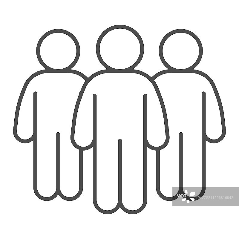 候选人细线图标图片素材