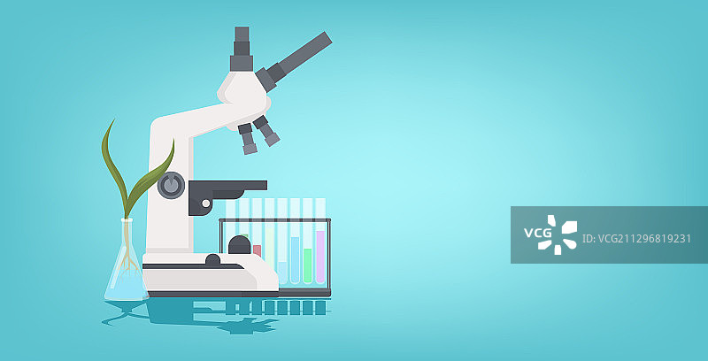 专业医疗实验室显微镜植物图片素材